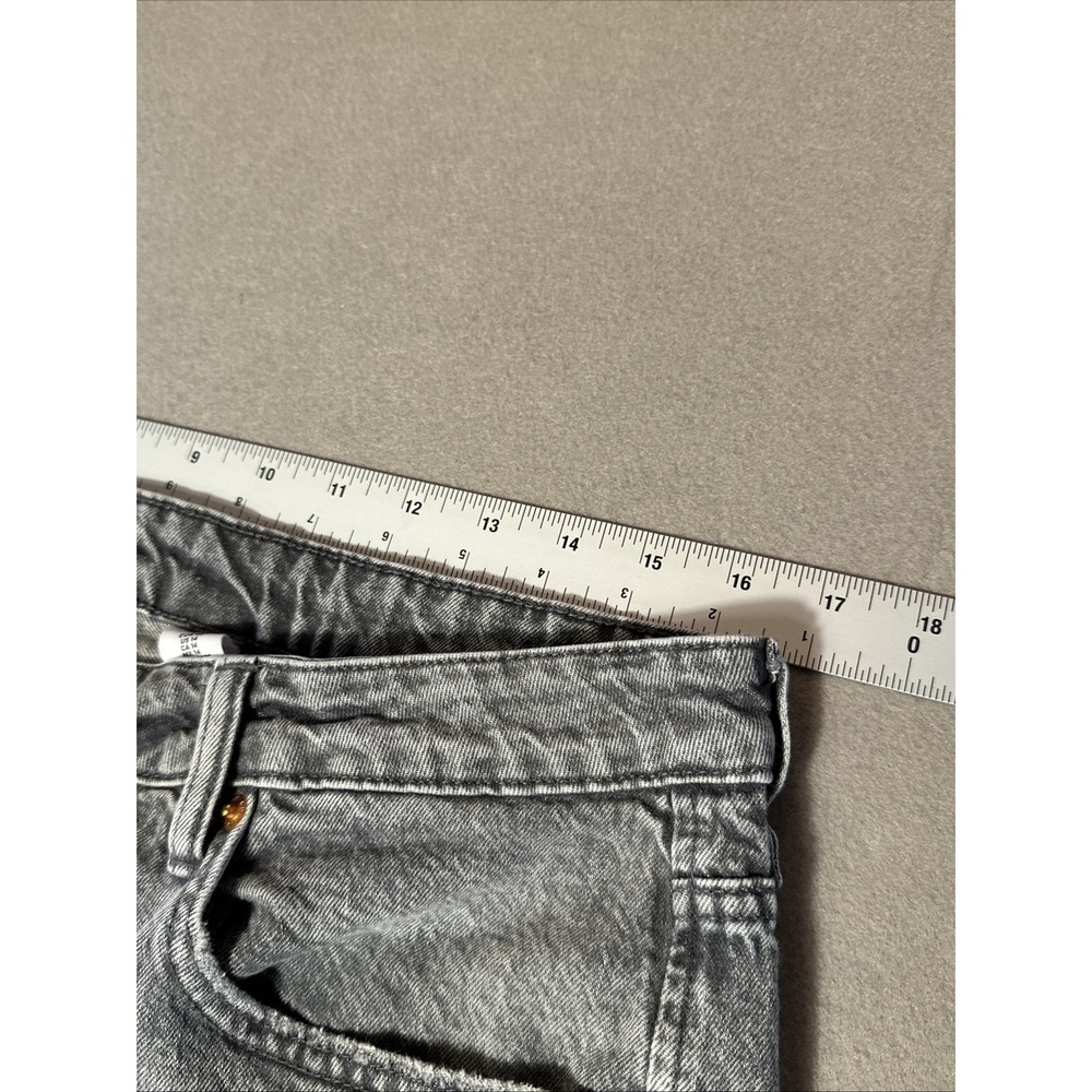 H&M Women's Denim Gray/black Slim Straight Jeans Size 14 - Picture 4 of 6